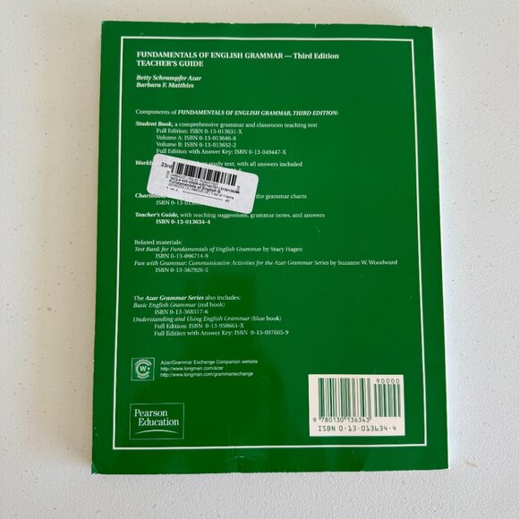 Fundamentals of English Grammar | Third Edition | Teacher’s Guide - Picture 2 of 3